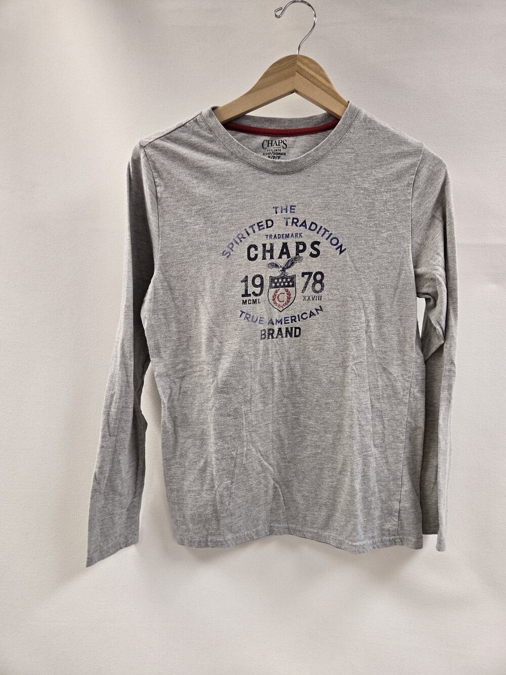 Chaps Shirt Mens Small Long Sleeve Spirited Tradition 1978 True American Brand
